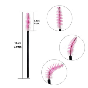 50Pcs Eyelash Brushes Makeup