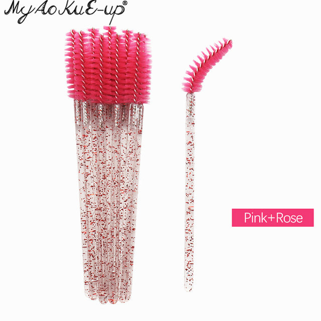 50pcs New Arrivals Eyelash Brushes Soft Head