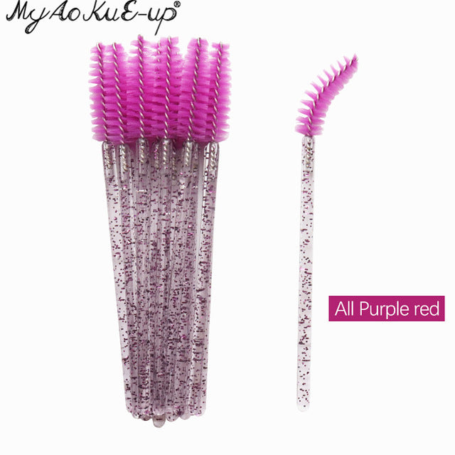 50pcs New Arrivals Eyelash Brushes Soft Head