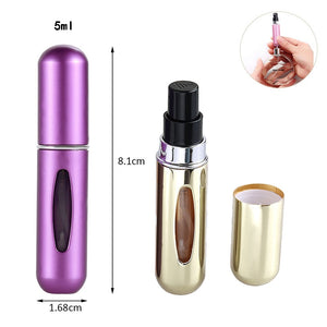 Mini Portable Refillable Perfume Spray Bottle Aluminum