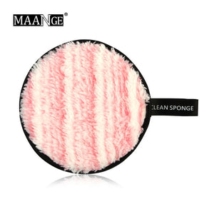 1pcs Soft Fiber Lazy Makeup Remover Puff Double Sided Makeup Sponge