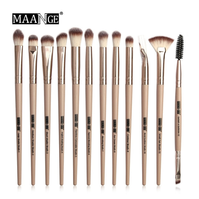 MAANGE Pro  3/5/12 pcs/lot  Makeup Brushes Set Eye Shadow