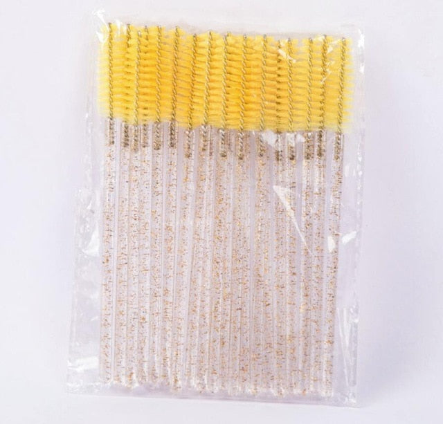 50pcs Shiny Disposable Eyelash Applicator