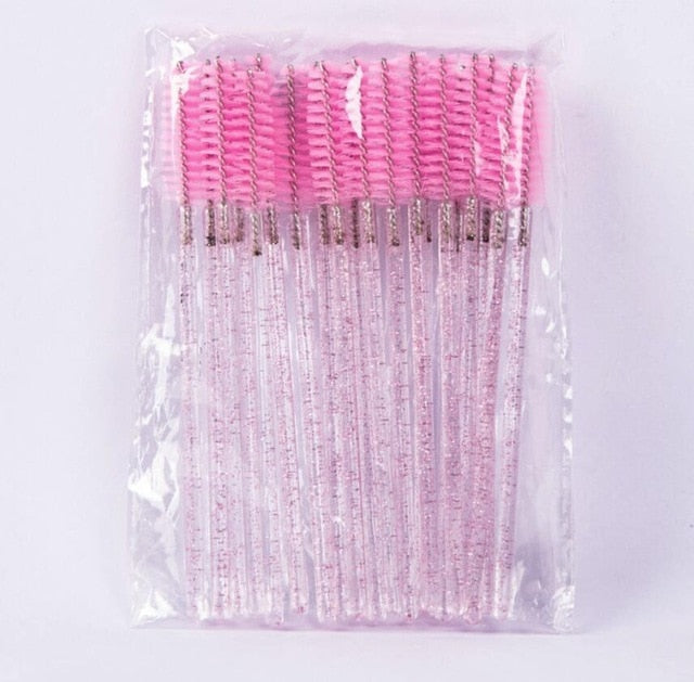 50pcs Shiny Disposable Eyelash Applicator