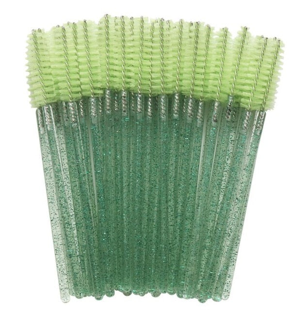 50pcs Shiny Disposable Eyelash Applicator