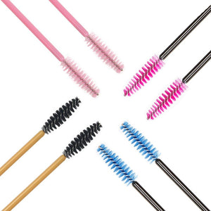 50Pcs Eyelash Brushes Makeup