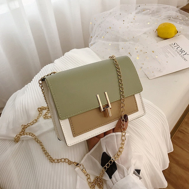 British Fashion Simple Small Square Bag Women's