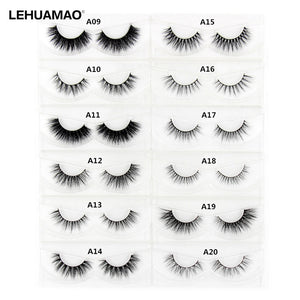 LEHUAMAO 3D Mink Eyelash Fluffy